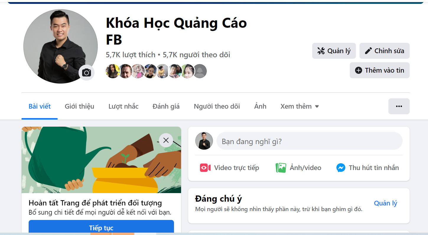 Chuyển page profile về page thường