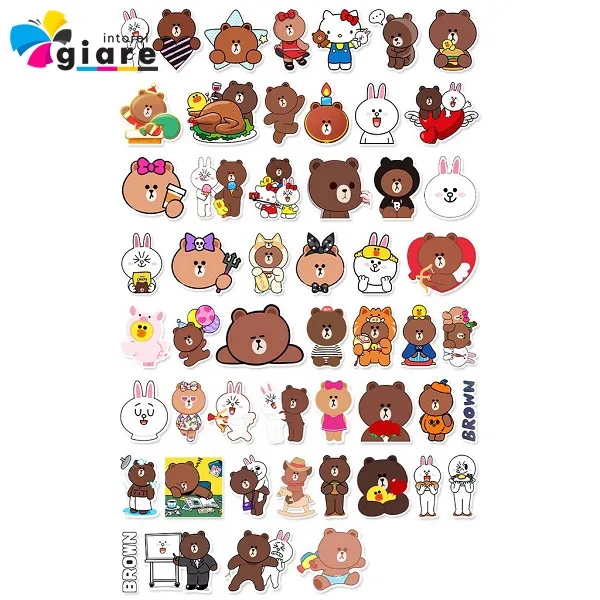 Mẫu sticker thỏ cony