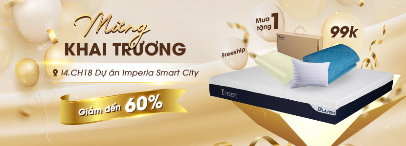 Mừng khai trương, đệm giảm tới 50%