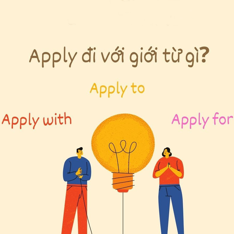 Phân biệt apply to, apply for và apply with