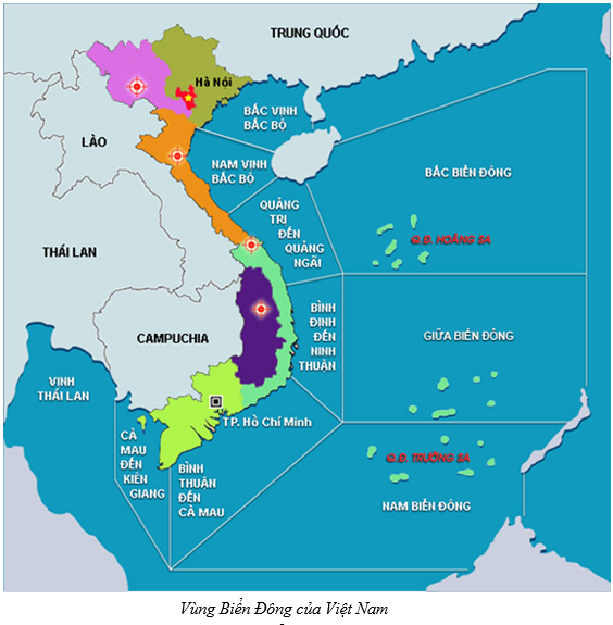 Lý thuyết Vùng biển Việt Nam | Địa lí lớp 8 (ảnh 1)