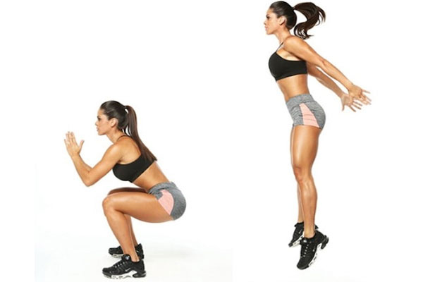 Squat bật nhảy 