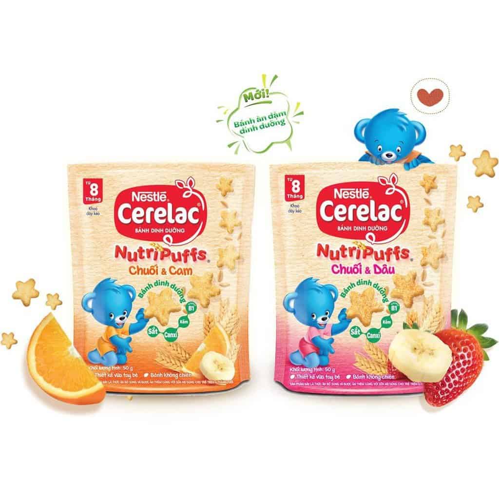 bánh ăn dặm Nestle Cerelac Nutripuffs