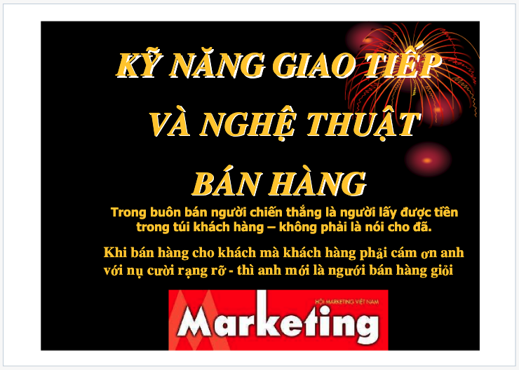 Nghệ thuật bán hàng và tầm quan trọng của giao tiếp trong bán hàng 