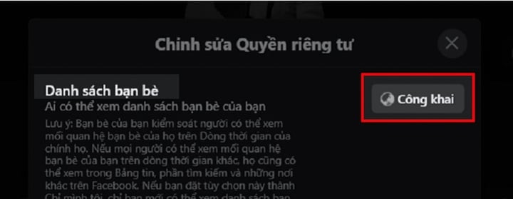 Hướng dẫn cách ẩn bạn bè trên Facebook bằng điện thoại và máy tính - 8