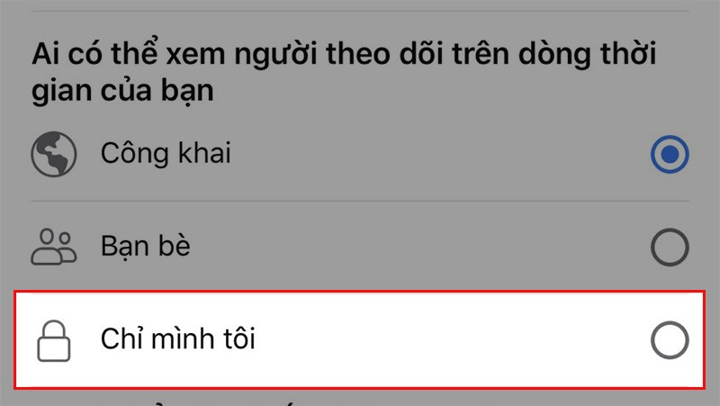 Ẩn người theo dõi trên Facebook bằng điện thoại bước 5