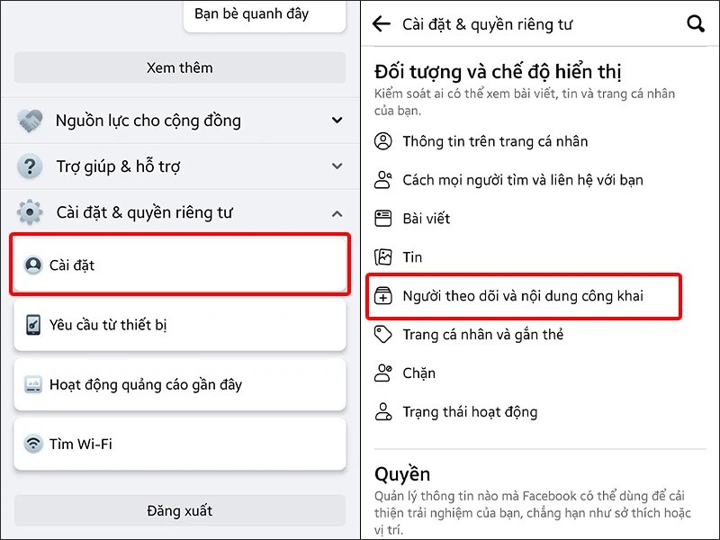 ẩn người mình đang theo dõi trên Facebook bằng điện thoại bước 2