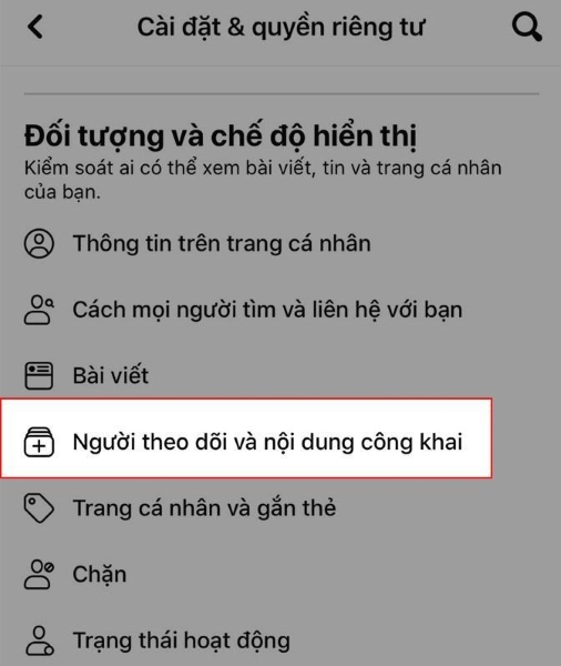 Ẩn người theo dõi trên Facebook bằng điện thoại bước 4