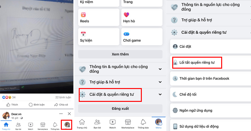 Các bước ẩn danh sách bạn bè Facebook trên iOS