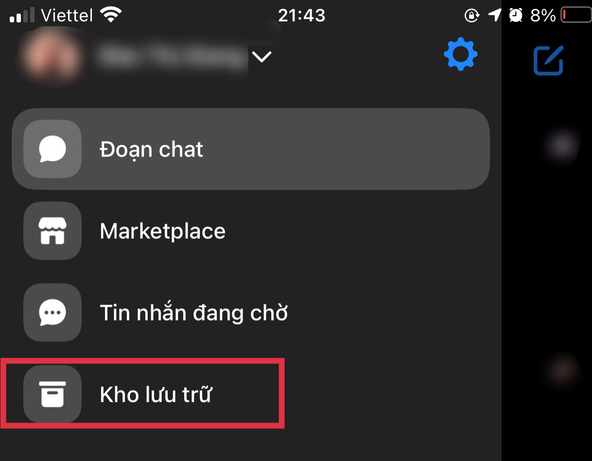 Nhấn vào kho lưu trữ