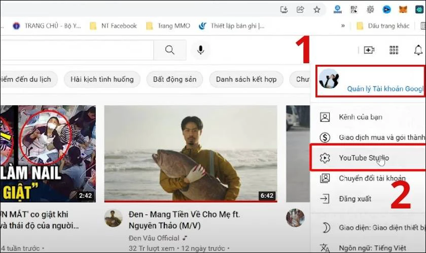 bật tính năng kiếm tiền youtube trên máy tính