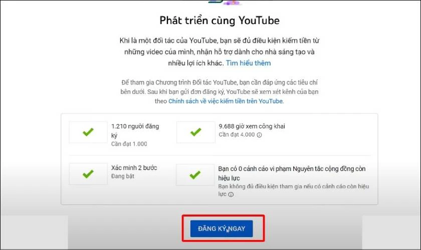 đăng ký tài khoản adsense để kiếm tiền từ youtube