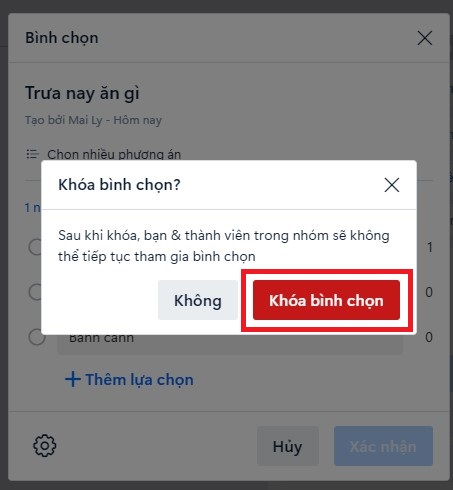 Hướng dẫn: cách xóa bình chọn trên Zalo chi tiết nhất