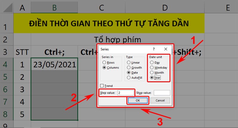 Chọn option và khoảng cách theo mục đích sử dụng