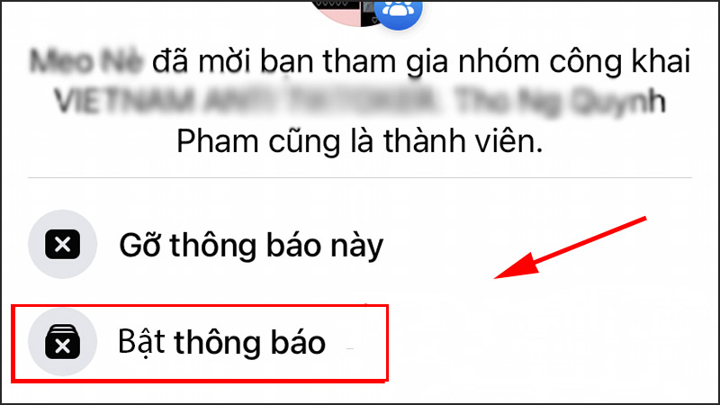 Bật chế độ Ngăn mọi người mời bạn tham gia lại nhóm này để ngăn người khác mời bạn vào nhóm trở lại