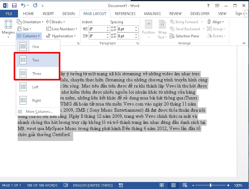 Chia cột trong Word nhanh chóng chỉ với những thao tác siêu đơn giản mà ai cũng có thể thực hiện