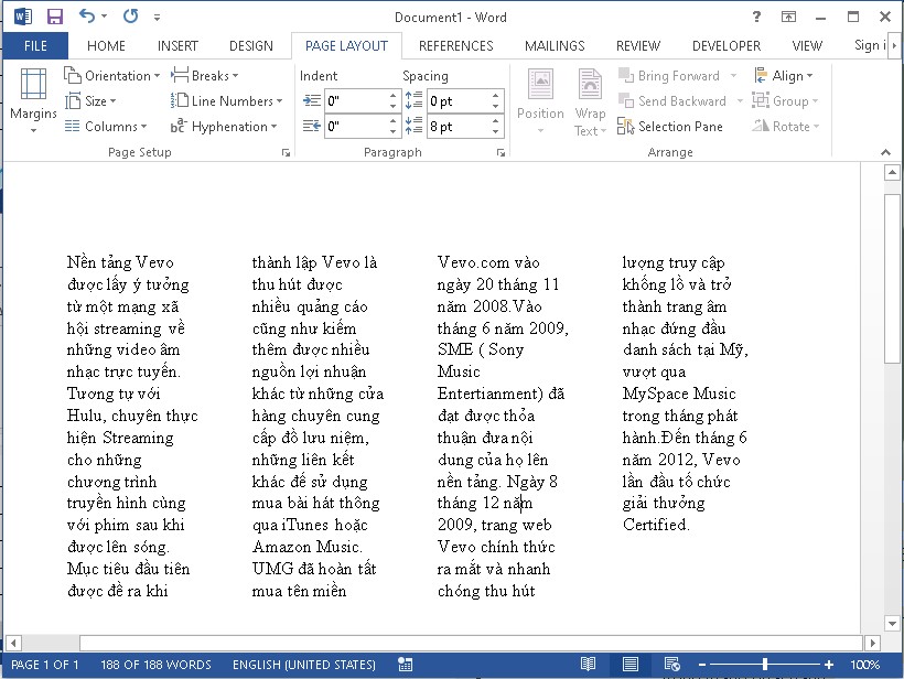 Chia cột trong Word nhanh chóng chỉ với những thao tác siêu đơn giản mà ai cũng có thể thực hiện