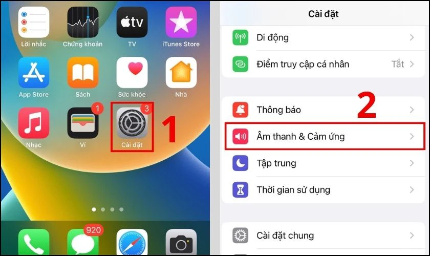 Cách cài đặt âm thanh cho bàn phím trên iPhone