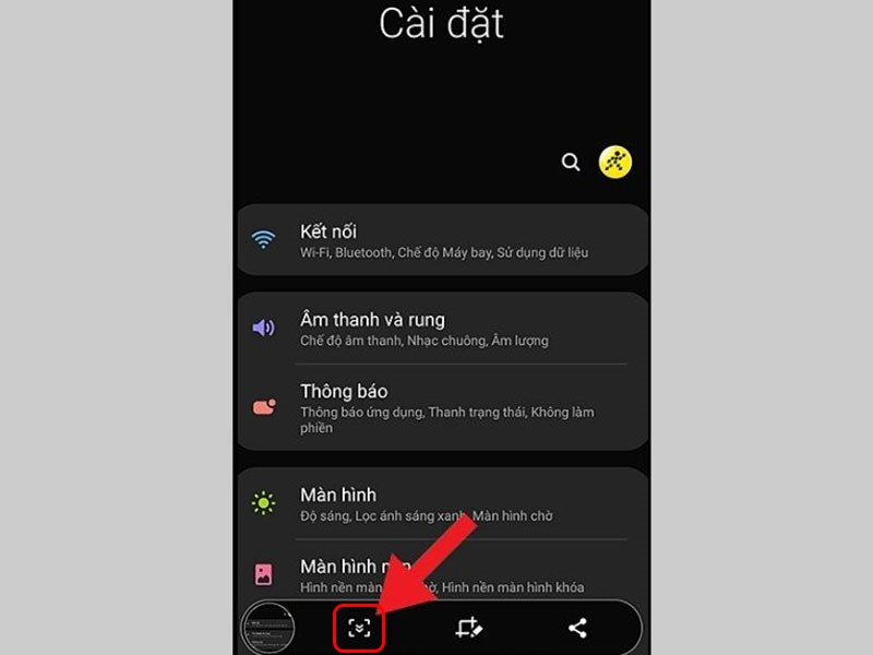 Chụp màn hình điện thoại Samsung dài, chụp cuộn trang