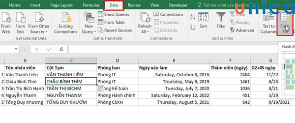 Thao tác chuyển đổi chữ thường thành in hoa