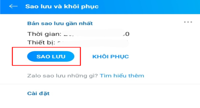 Sao luu noi dung gan day