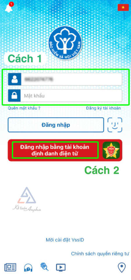 Cách cài đặt đăng ký tài khoản VssID cho con trên điện thoại