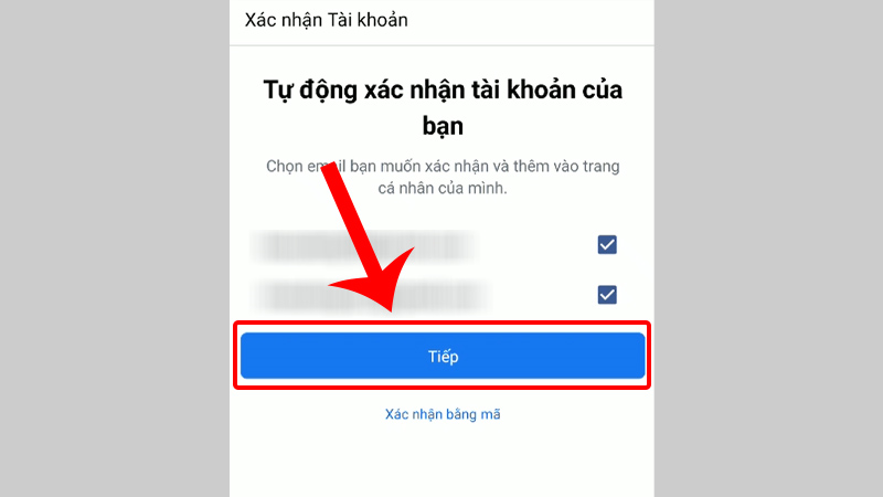 Xác nhận đăng ký tài khoản