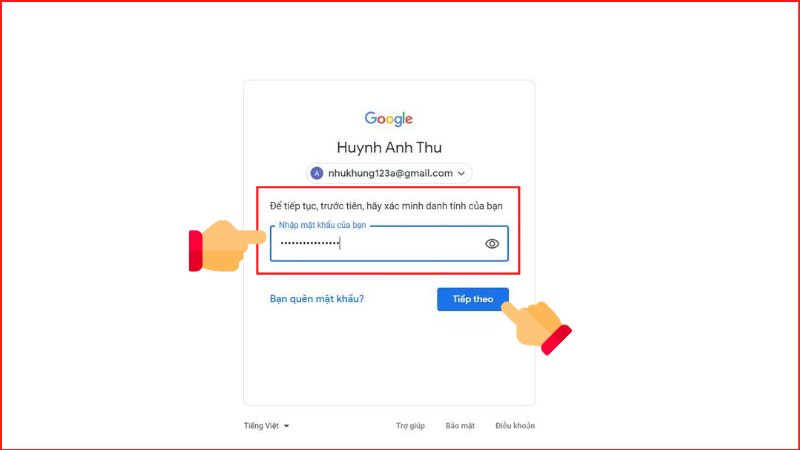 Cách thêm tài khoản Gmail trên máy tính