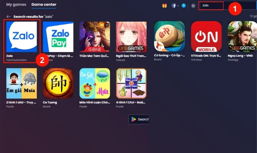 Tải Zalo về Bluestacks