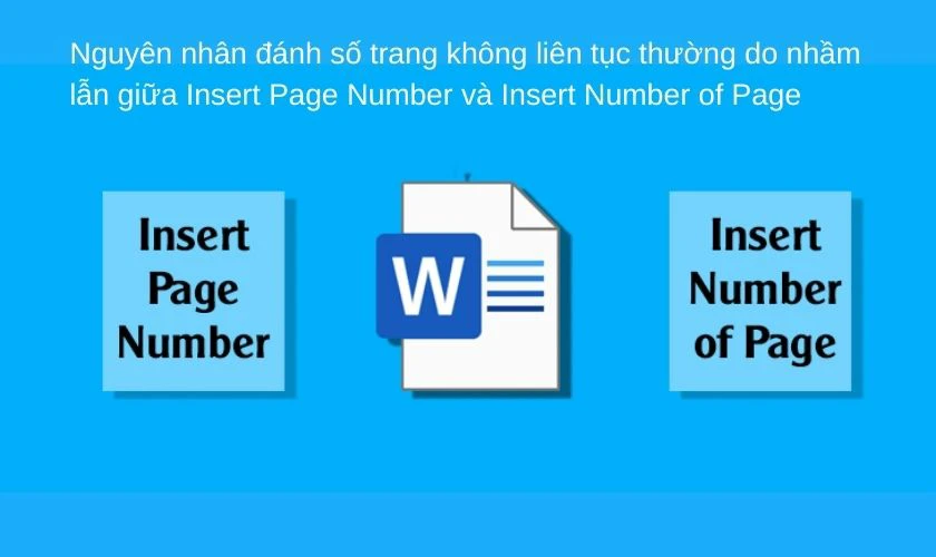 Tại sao đánh số trang trong Word không liên tục