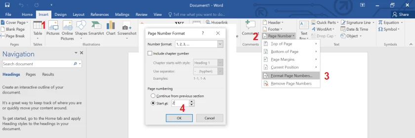 Cách đánh số trang trong Word 2010, 2016 theo ý muốn