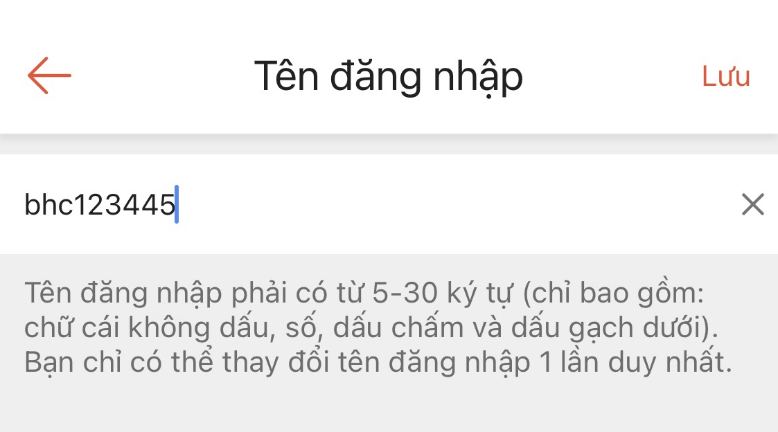 cách sửa tên đăng nhập