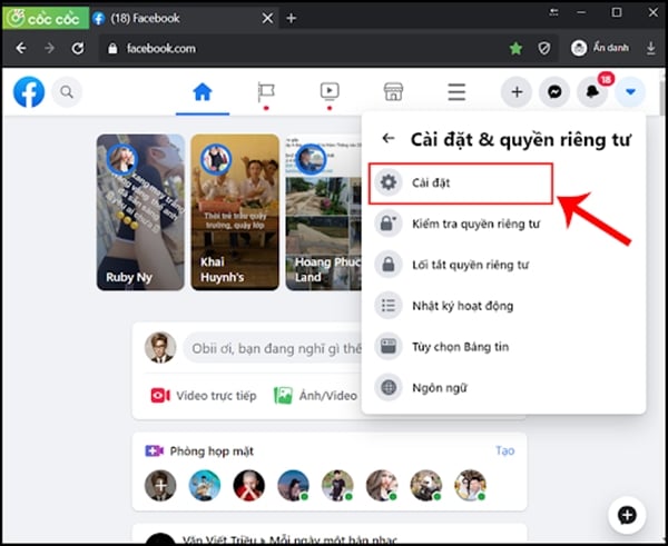 Hướng dẫn shop cách đổi tên Facebook đơn giản, nhanh chóng