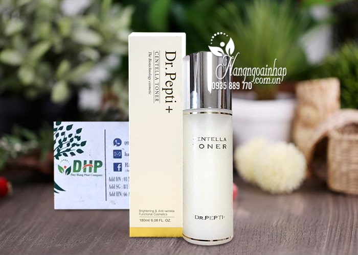 Nước hoa hồng Centella Toner Dr.Pepti+ 180ml Hàn Quốc 3