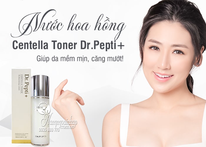 Nước hoa hồng Centella Toner Dr.Pepti+ 180ml Hàn Quốc 1