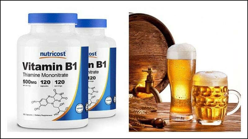 Gội đầu bằng bia và vitamin B1