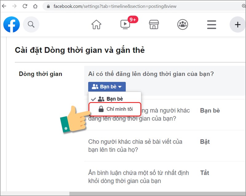 Chỉnh sửa chỉ mình tôi