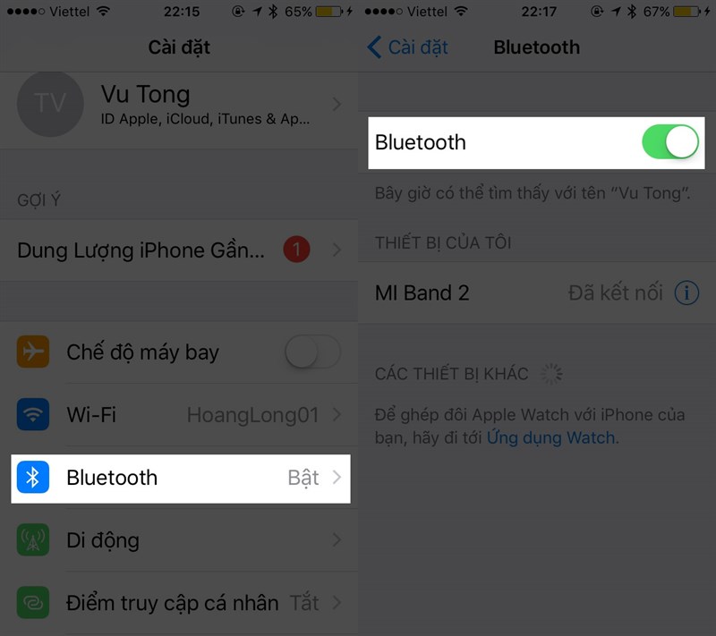 ket noi bluetooth voi iphone 1