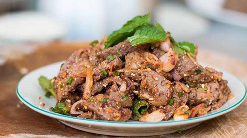 Gỏi bắp bò xoài xanh