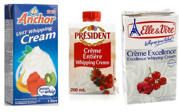 Whipping cream - nguyên liệu chính cho loại kem bánh này