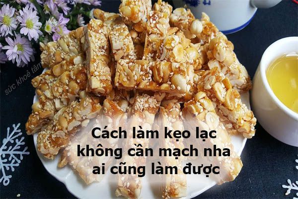 Cách làm kẹo lạc không cần mạch nha ai cũng làm được