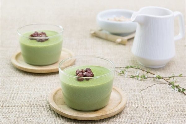 panna cotta trà xanh thơm ngon