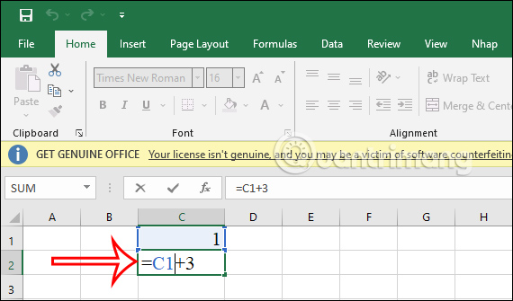 Công thức đánh số thứ tự trong Excel