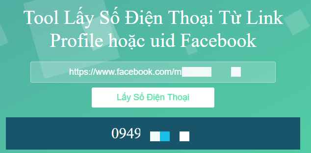 Nhập đường dẫn tài khoản Facebook với marketingtool.top