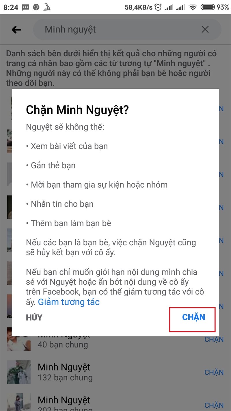 Chọn chặn