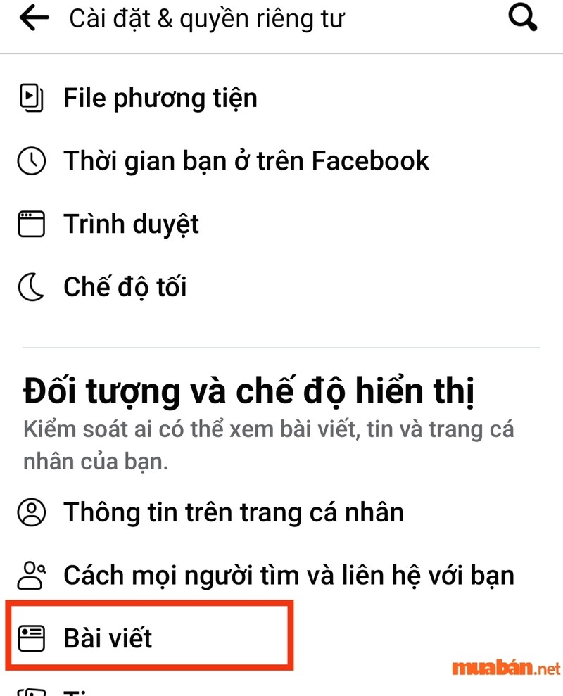 Các bước bật chế độ công khai trên Facebook