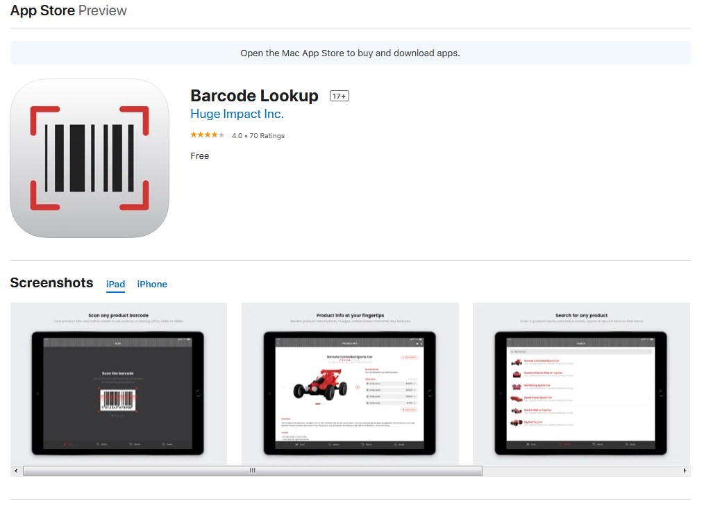 Barcode Lookup Website