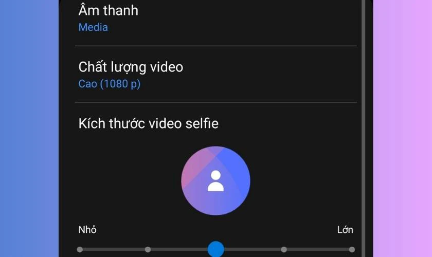 Điều chỉnh chất lượng video