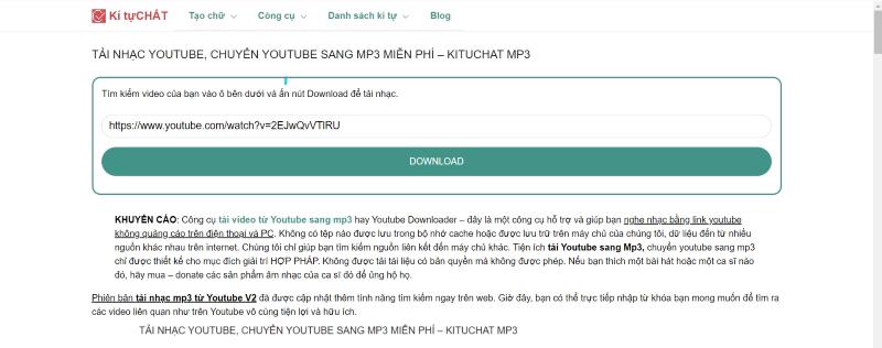 tải nhac mp3 từ youtube