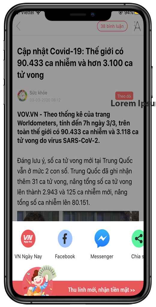 Dễ dàng chia sẻ trên mạng xã hội